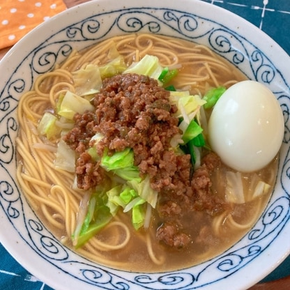 肉味噌のおかげでボリュームがでました♡